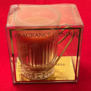Prestige Place Fragrance Candle in Italian Glass w/18 Karat Gold Plated Handle